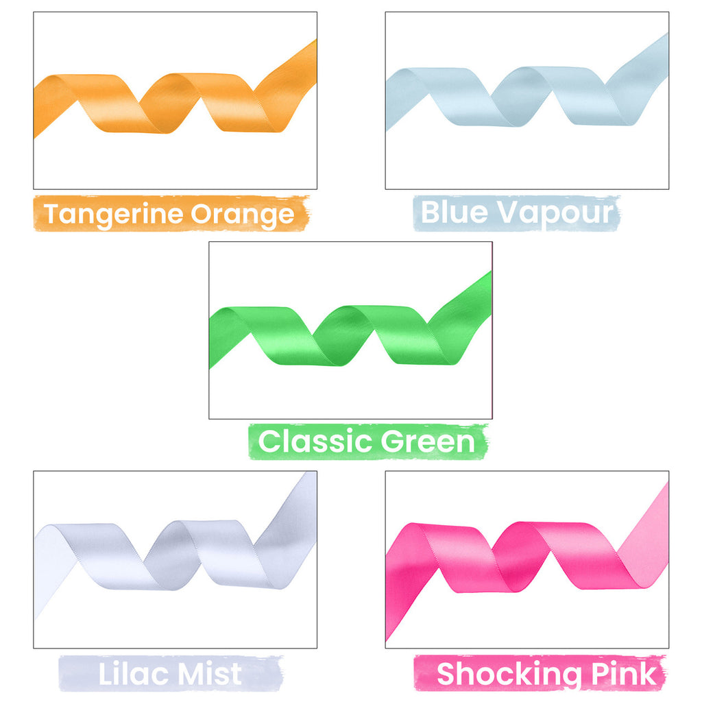 1m Double Sided Satin Ribbon