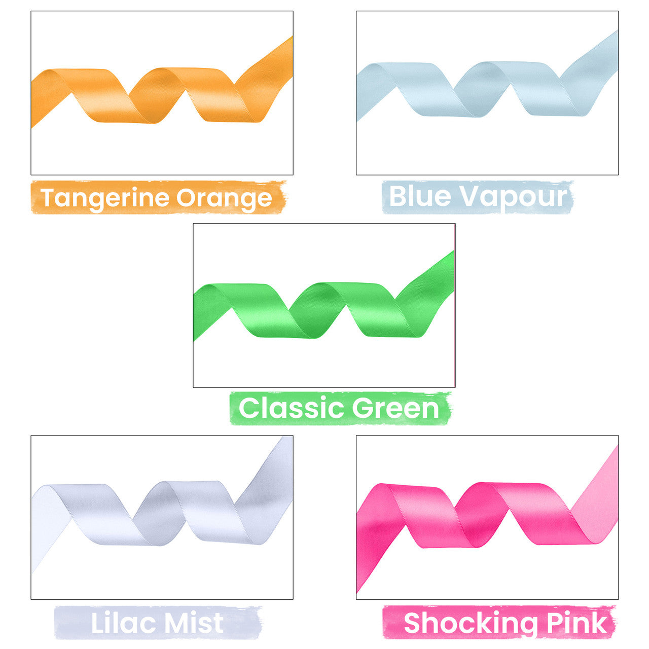 1m Double Sided Satin Ribbon