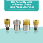 Flat Cap Press Studs Setting Die Set for Green Machine Hand Press
