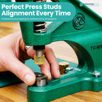 Flat Cap Press Studs Setting Die Set for Green Machine Hand Press