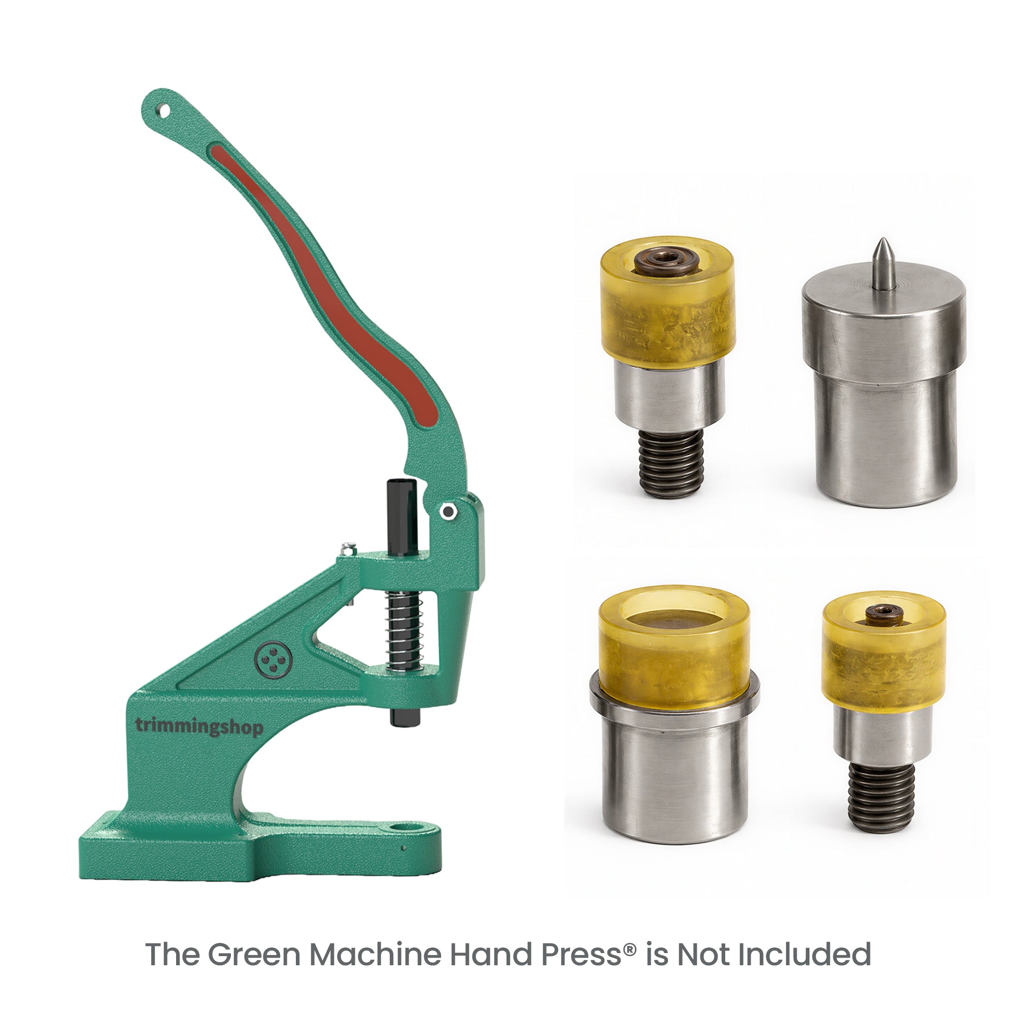 Flat Cap Press Studs Setting Die Set for Green Machine Hand Press
