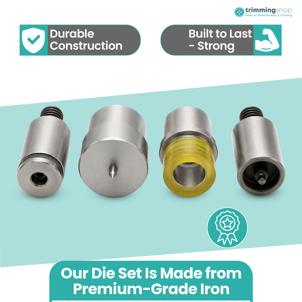 Flat Cap S Spring Press Studs Setting Die Set for Green Machine Hand Press