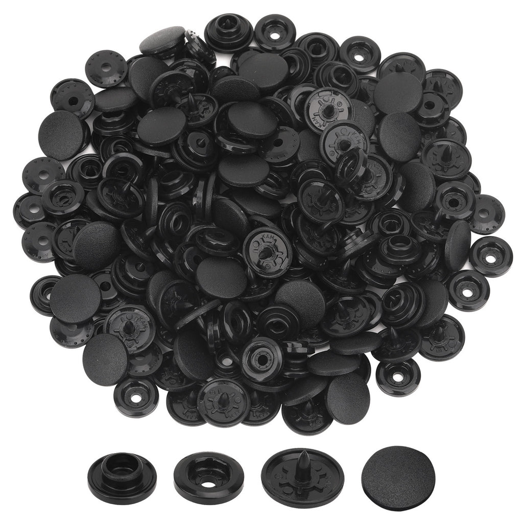 Genuine Kam Snap Buttons Black & White