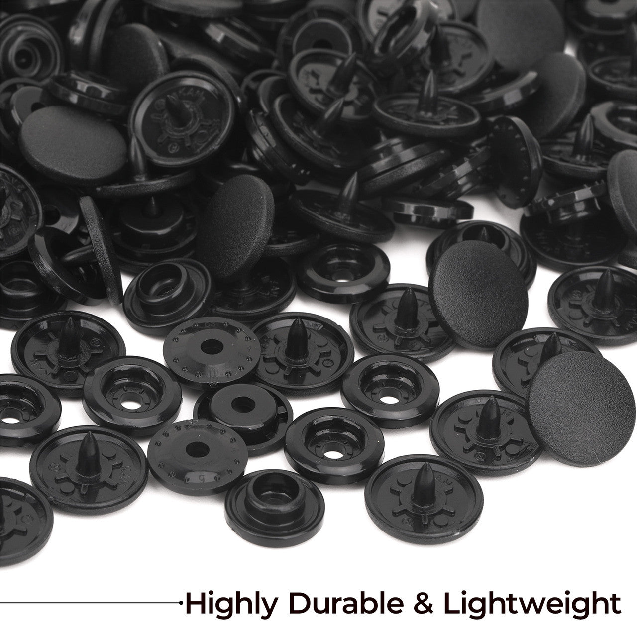 Genuine Kam Snap Buttons Black & White