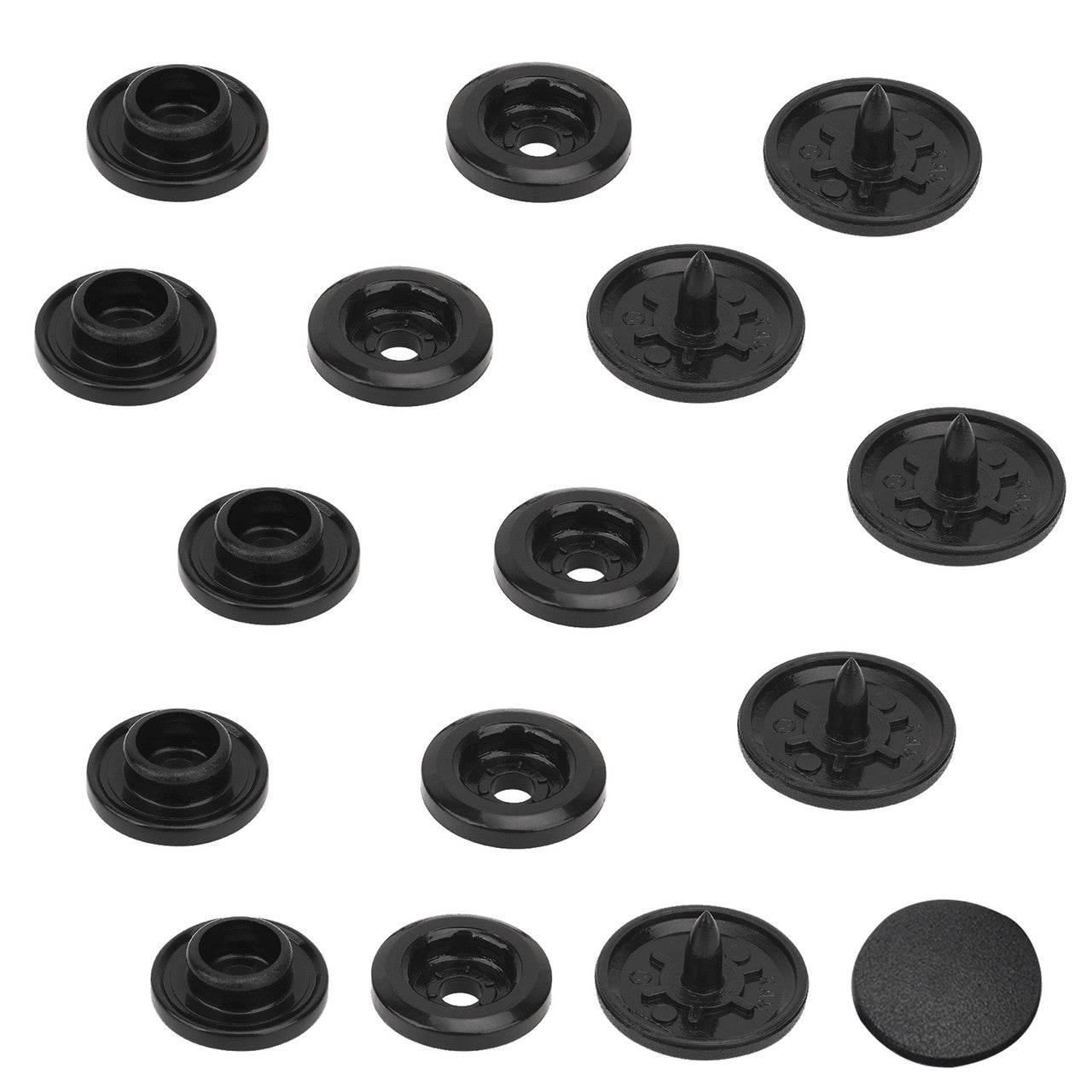 Genuine Kam Snap Buttons Black & White