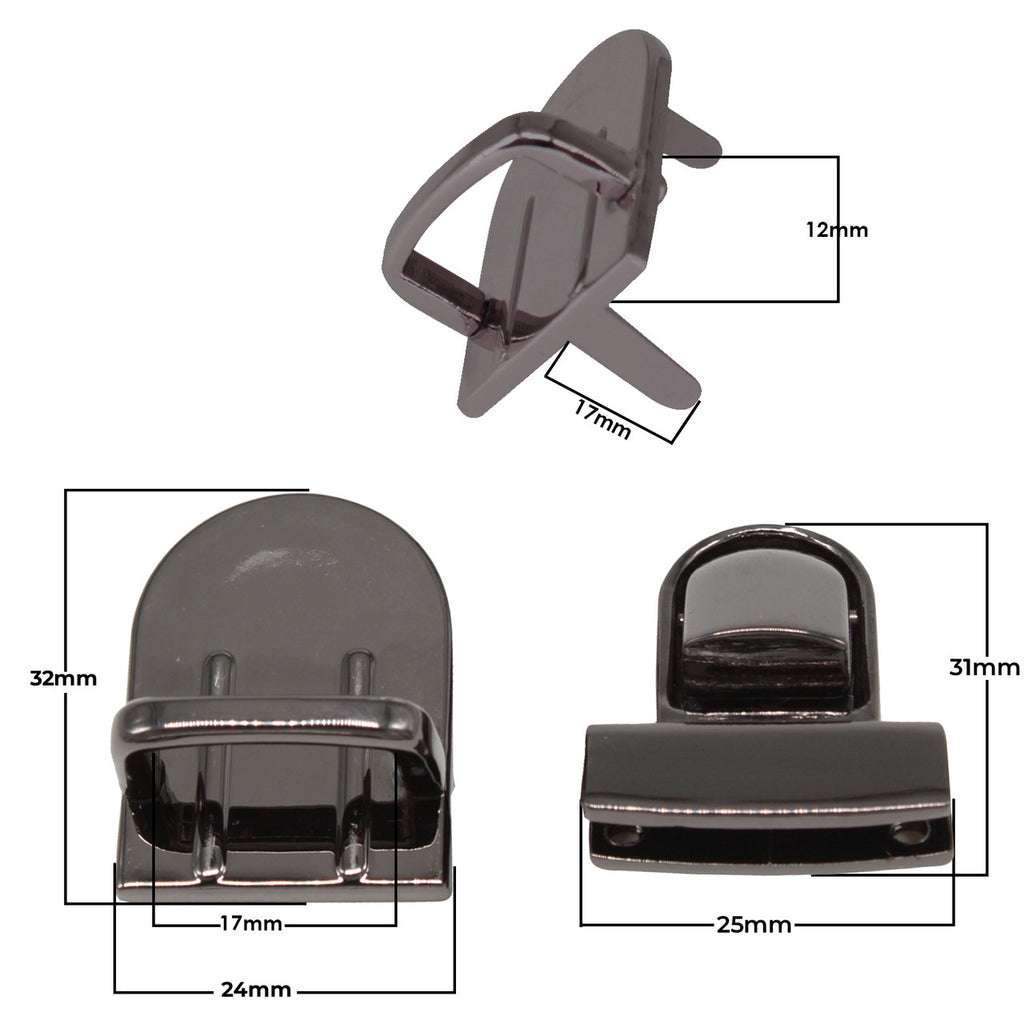 31mm x 25mm Tuck Lock Clasp