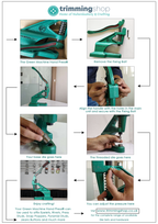 The Green Machine Hand Press® with Double Cap Tubular Rivet Die Set