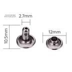 Double Cap Tubular Rivets (Pack of 100)