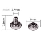 Double Cap Tubular Rivets (Pack of 100)