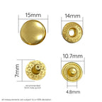 Trimming Shop S Spring Press Studs (pack of 10 sets)