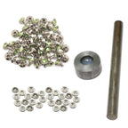 Diamante Rivets with 2 Part Hand Tool  - (Pack of 10)