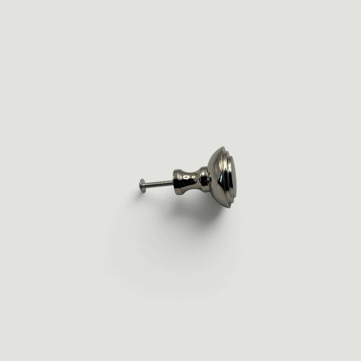 Stepped Cupboard Knob 40mm – Polished Nickel
