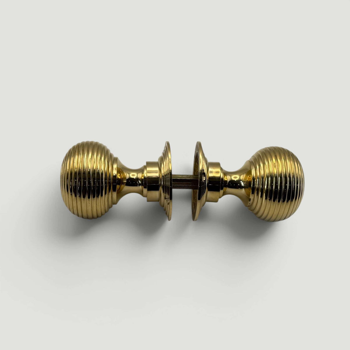 Cast Beehive Door Knob – Polished Brass