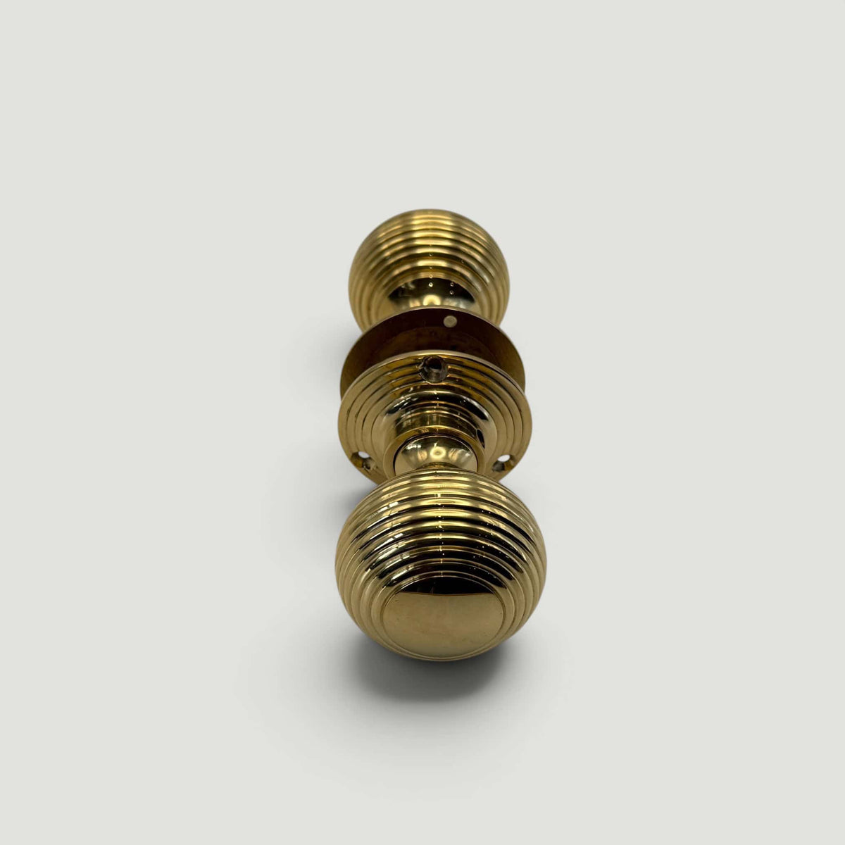Cast Beehive Door Knob – Polished Brass