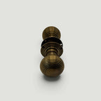 Cast Beehive Door Knob – Aged Brass