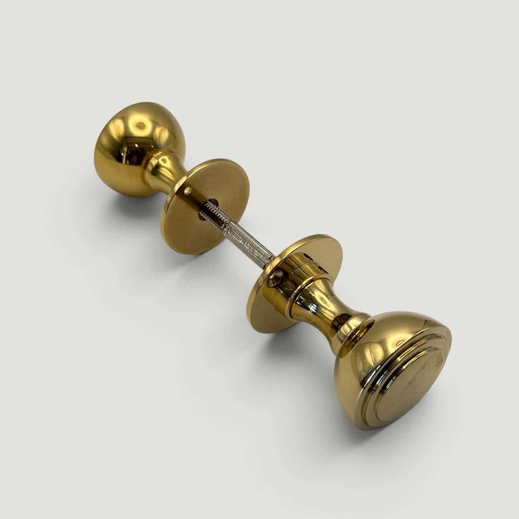 Stepped Door Knob – Polished Brass