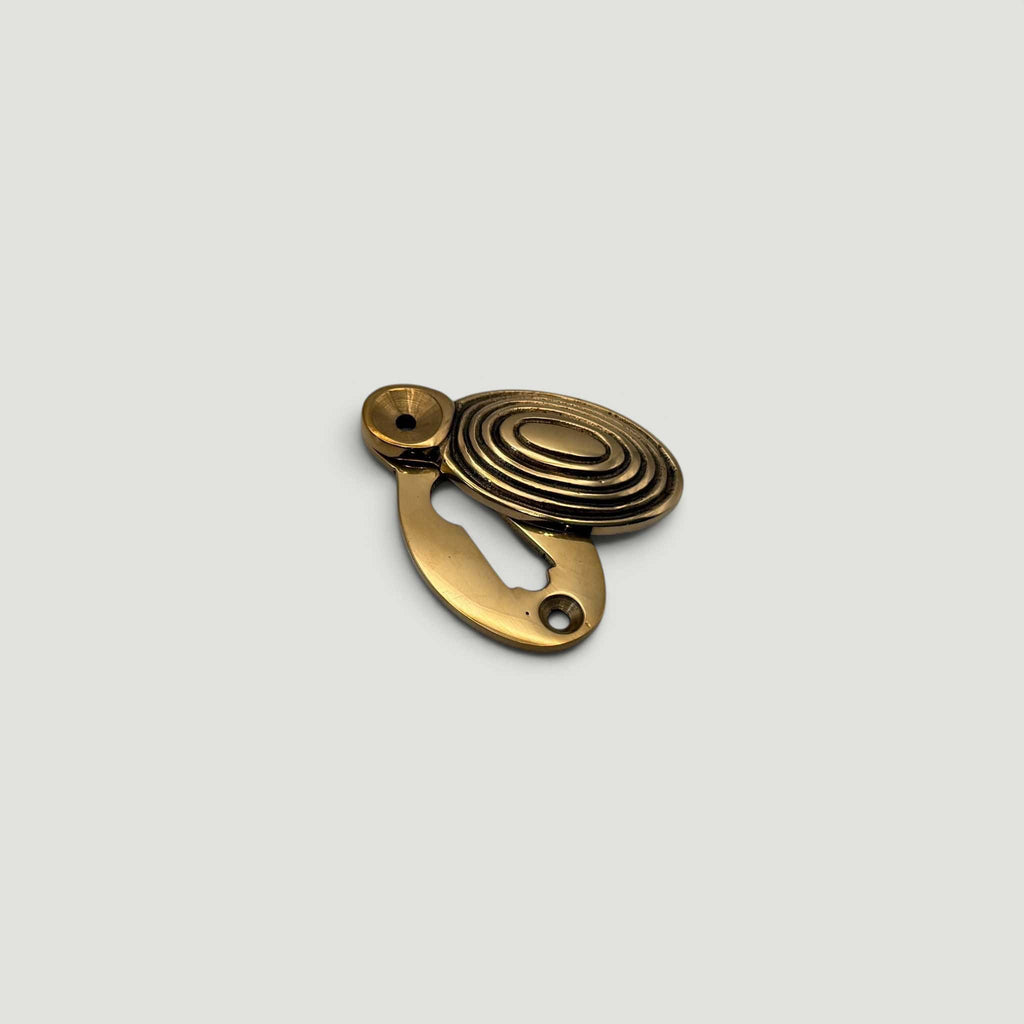 Beehive Escutcheon – Aged Brass