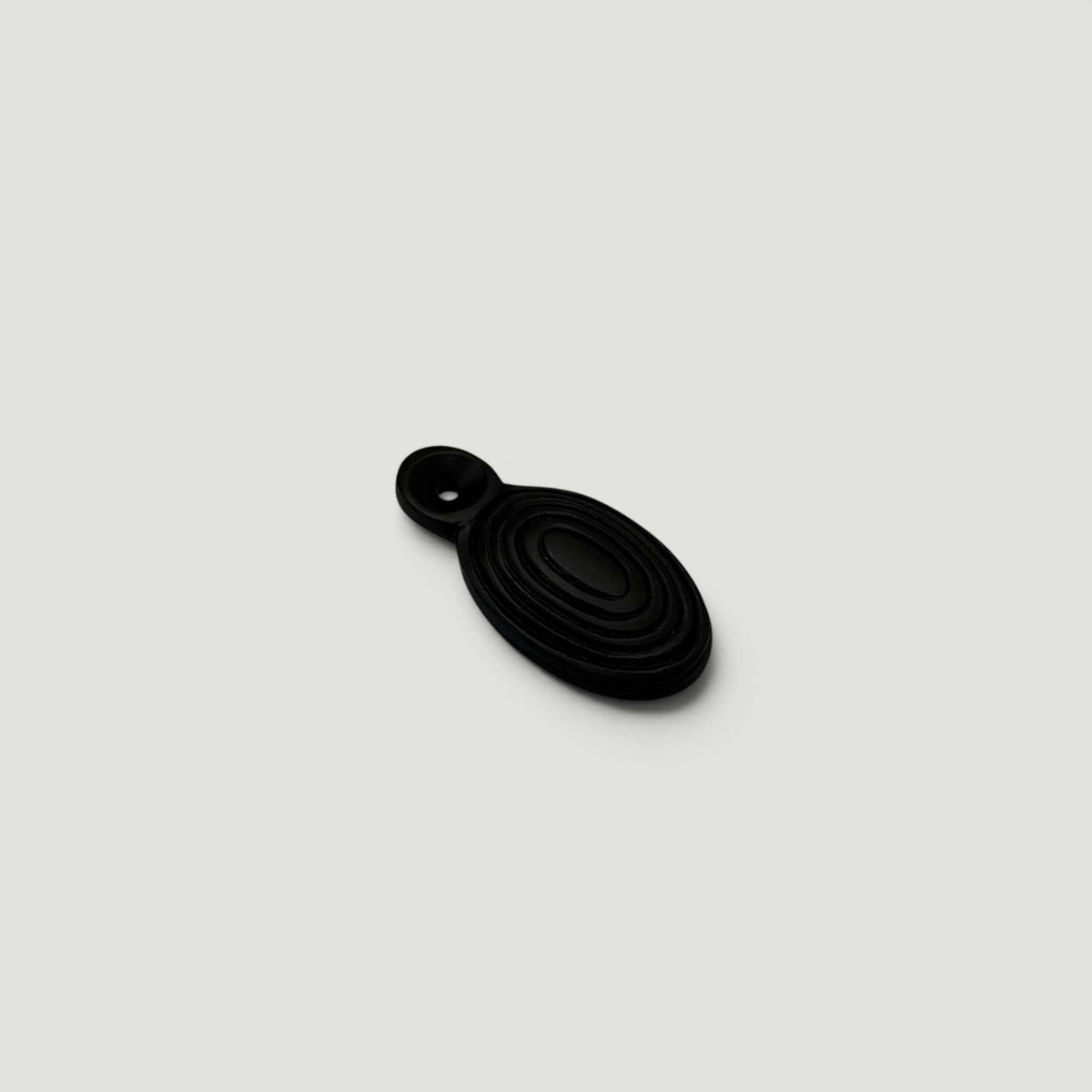 Ebony Beehive Escutcheon – Polished Nickel