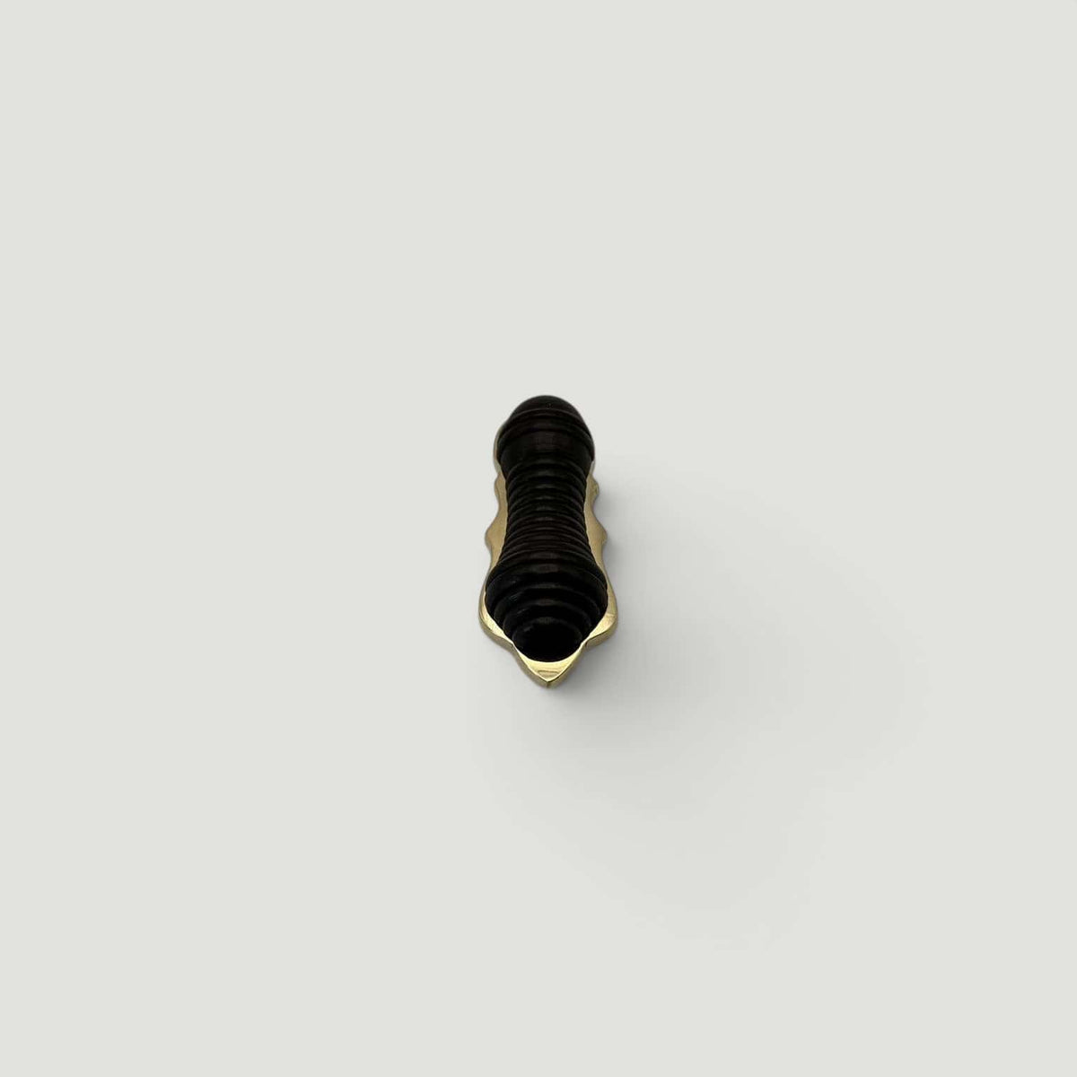 Ebony Beehive Escutcheon – Aged Brass