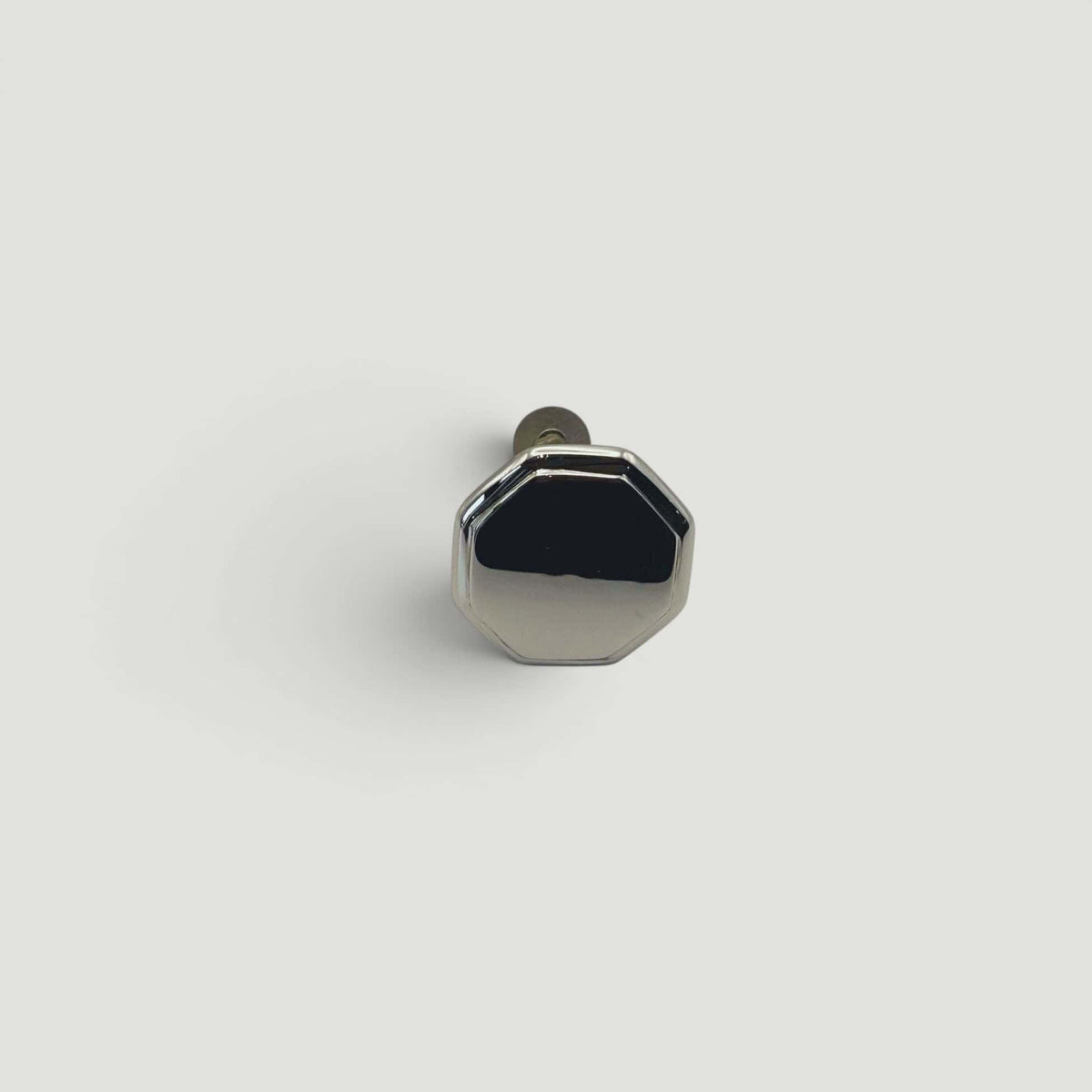 Octagonal Cupboard Knob 32mm – Polished Nickel