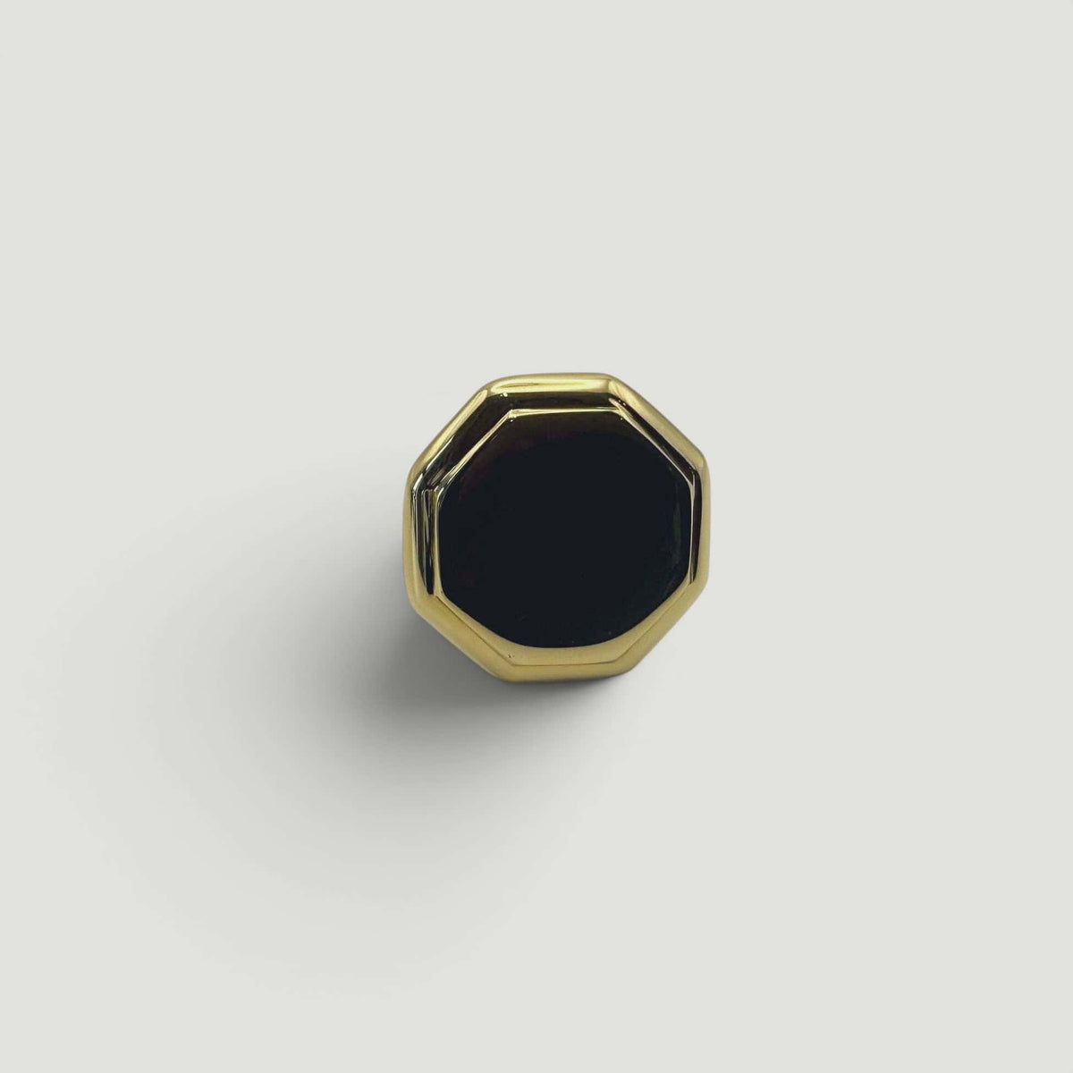 Octagonal Cupboard Knob 44mm – Polished Brass