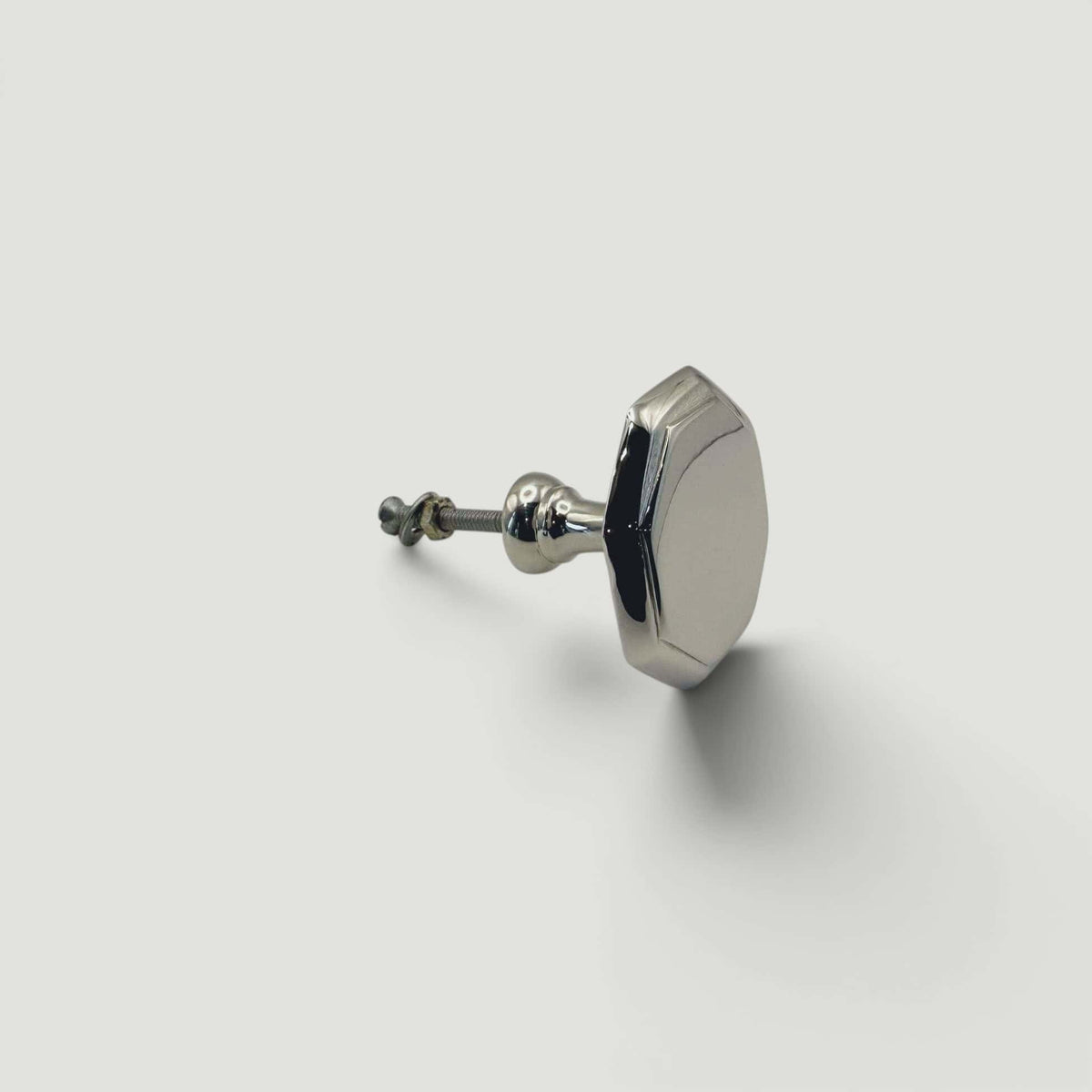 Octagonal Cupboard Knob 44mm – Polished Nickel