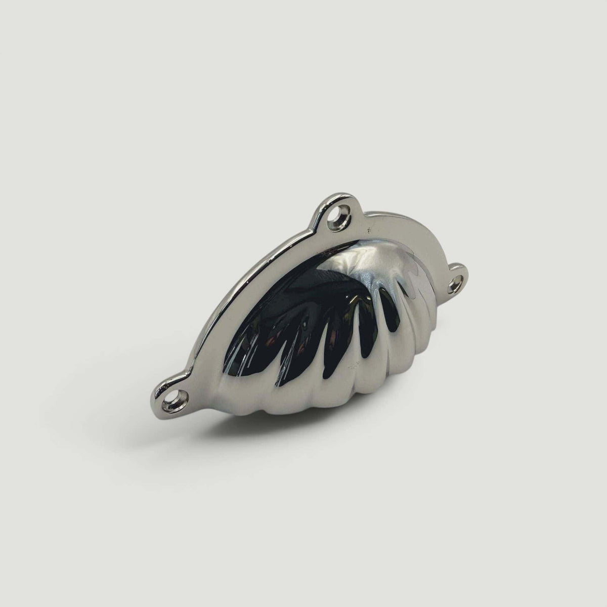 Scalloped Drawer Pull – Polished Nickel