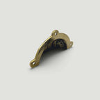 Scalloped Drawer Pull – Polished Brass