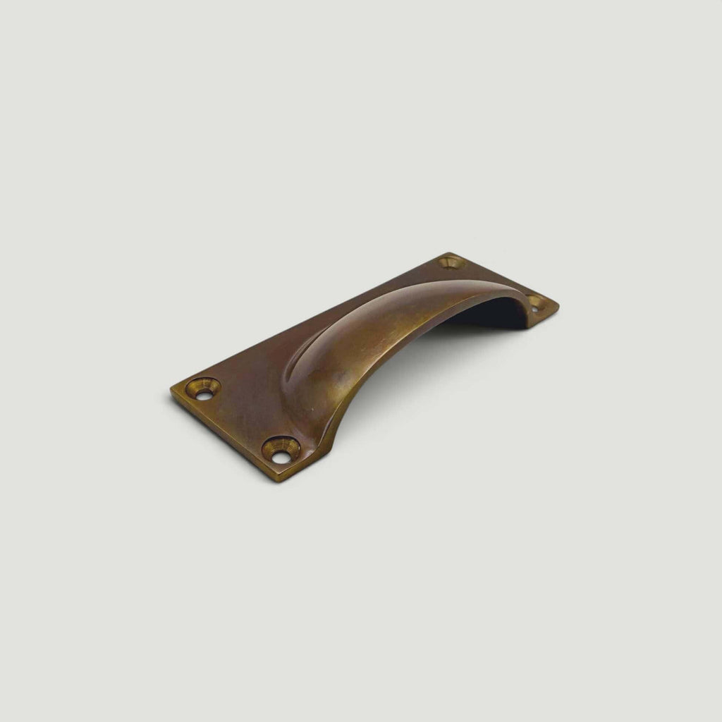 Rectangular Drawer Pull – Aged Brass