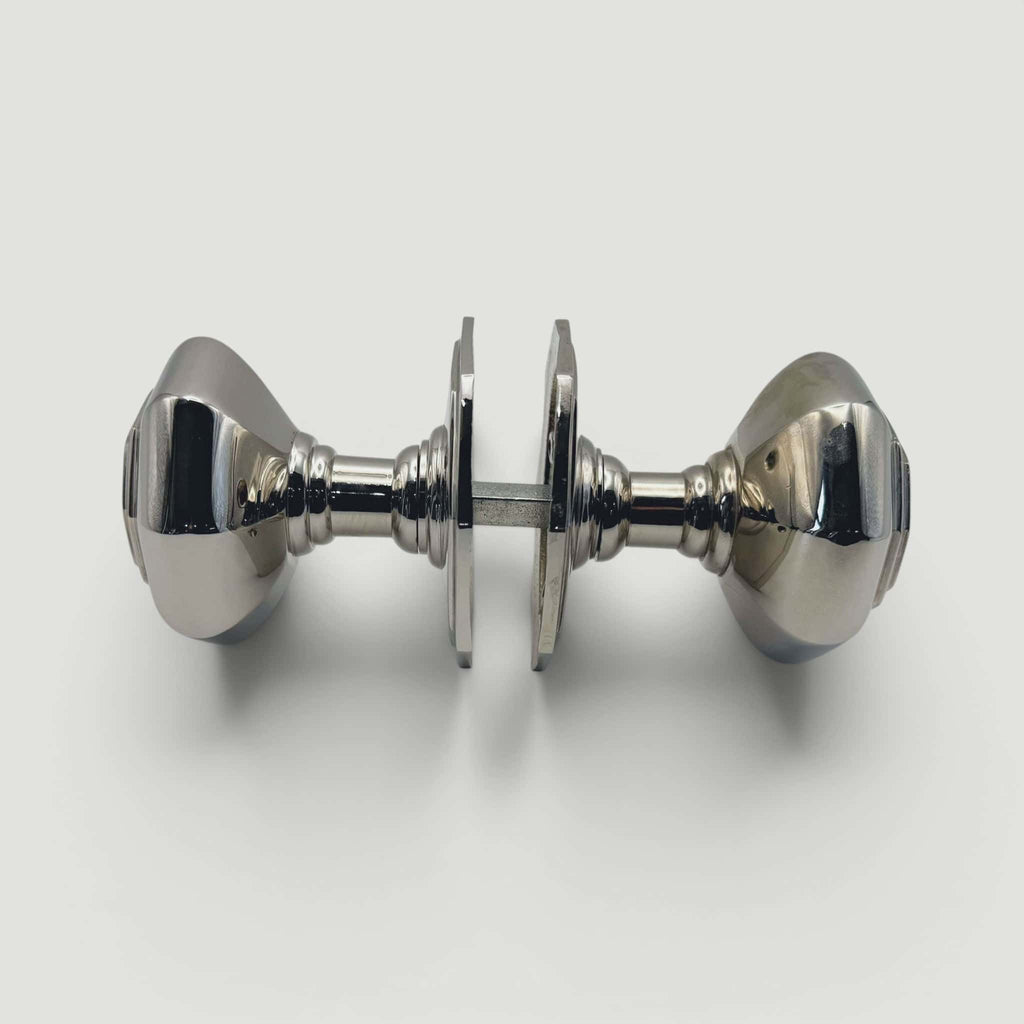 Octagonal Door Knob – Polished Nickel