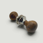 Rosewood Bun Door Knob – Polished Nickel