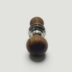 Rosewood Bun Door Knob – Polished Nickel