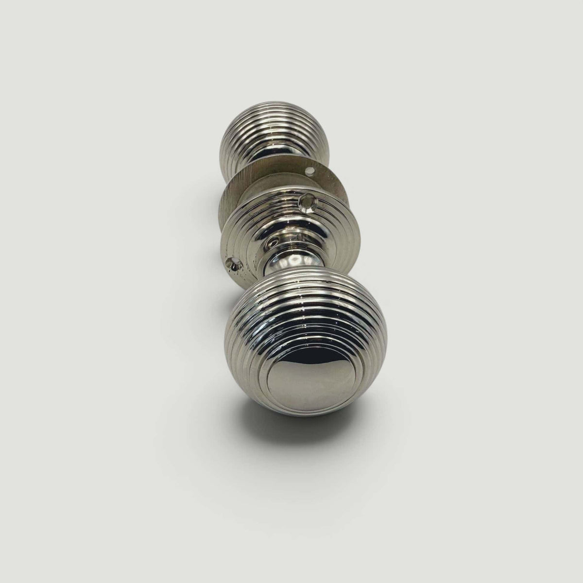 Cast Beehive Door Knob – Polished Nickel