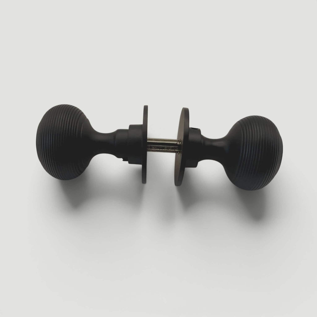 Black Beehive Door Knob – Black
