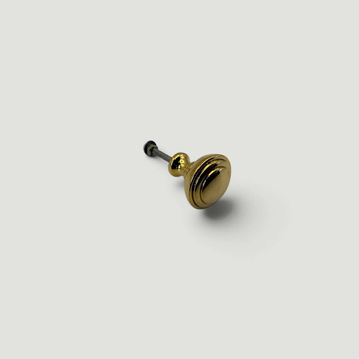 Stepped Cupboard Knob 32mm – Polished Brass