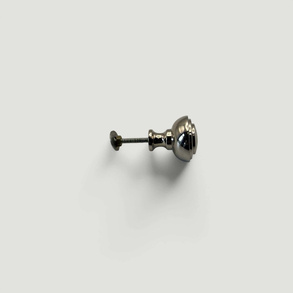 Stepped Cupboard Knob 32mm – Polished Nickel