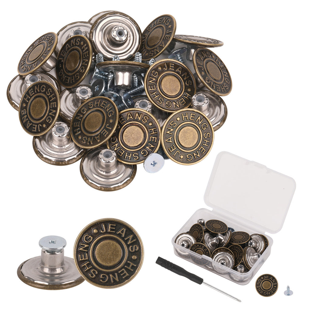 20mm Metal Jeans Buttons with Hand Tools