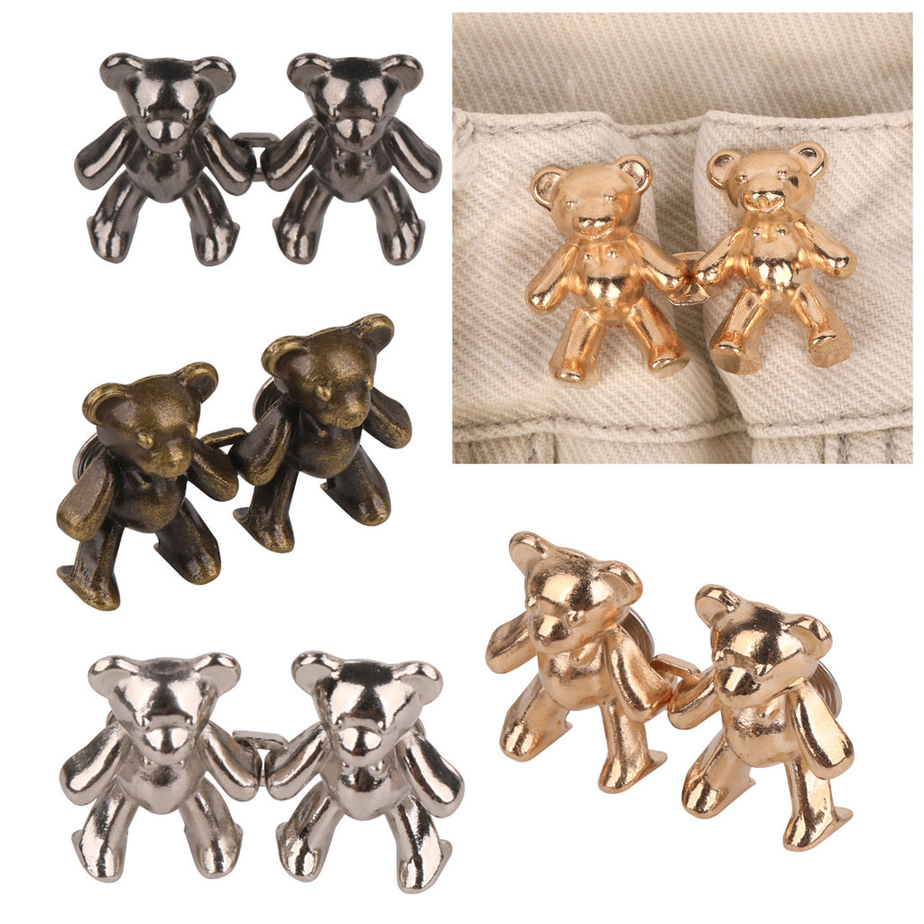 Teddy Bear Design Jeans Button set