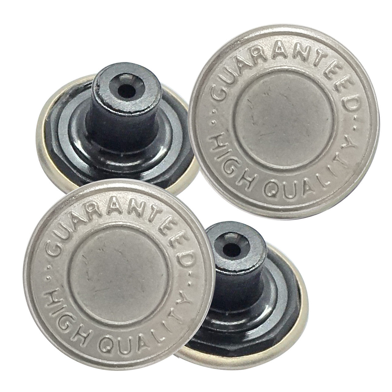 17mm Silver Jeans Buttons with Pins