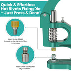 Hat Rivets Fixing Die Set for Green Machine Hand Press