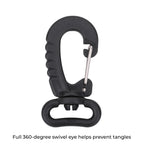 KAM Webbing Plastic Swivel Snap Hook (Pack of 10)