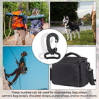 KAM Webbing Plastic Swivel Snap Hook (Pack of 10)