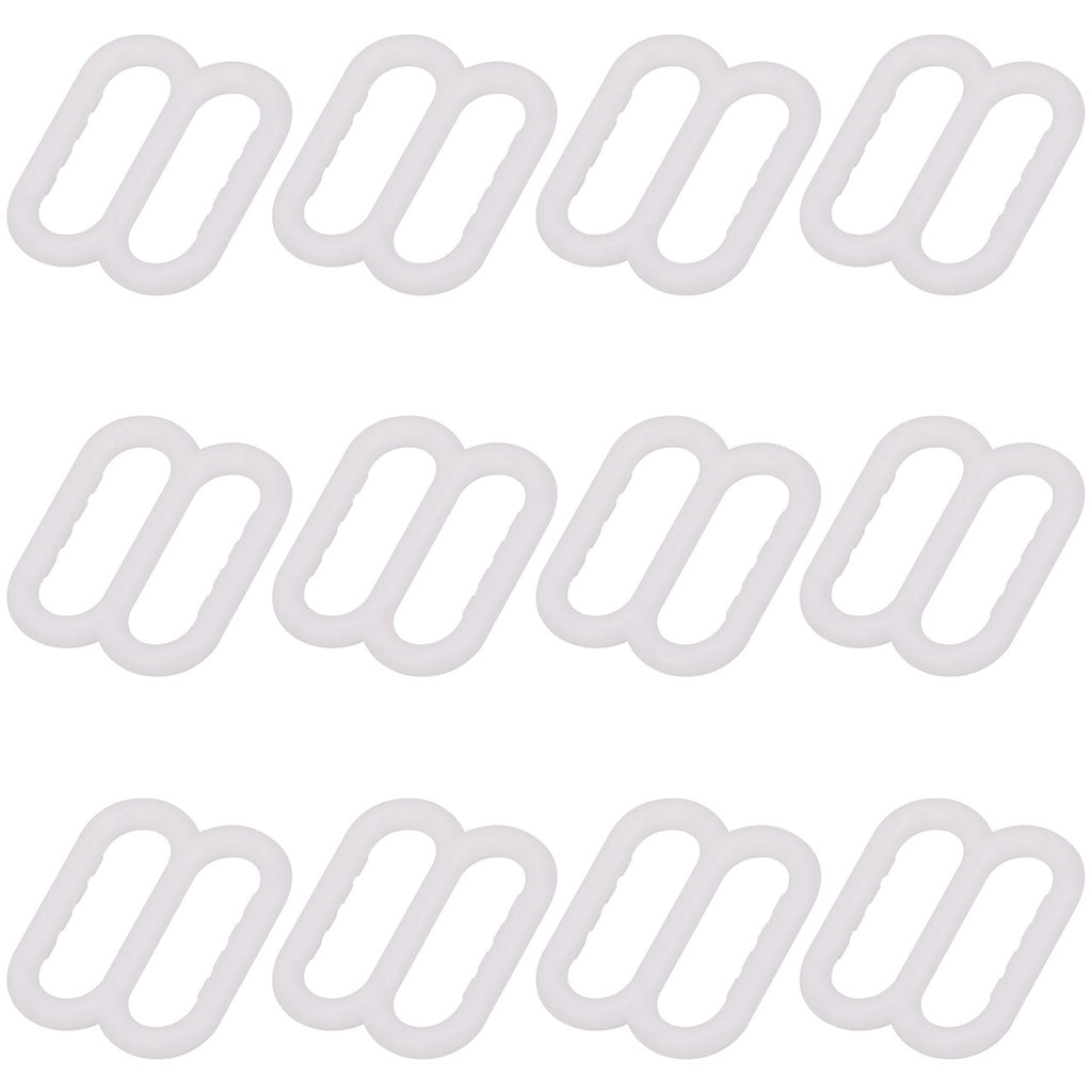 KAM Plastic Bra Strap Adjuster Buckles (Pack of 10)