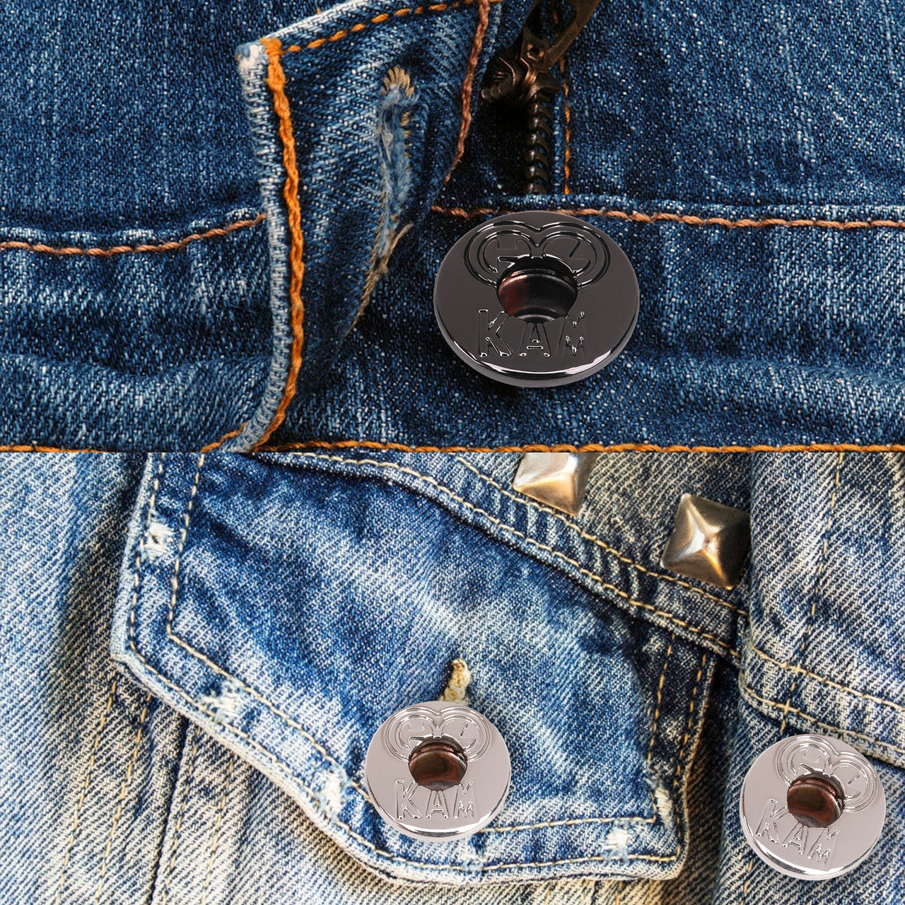 17mm & 20mm KAM Jeans Buttons
