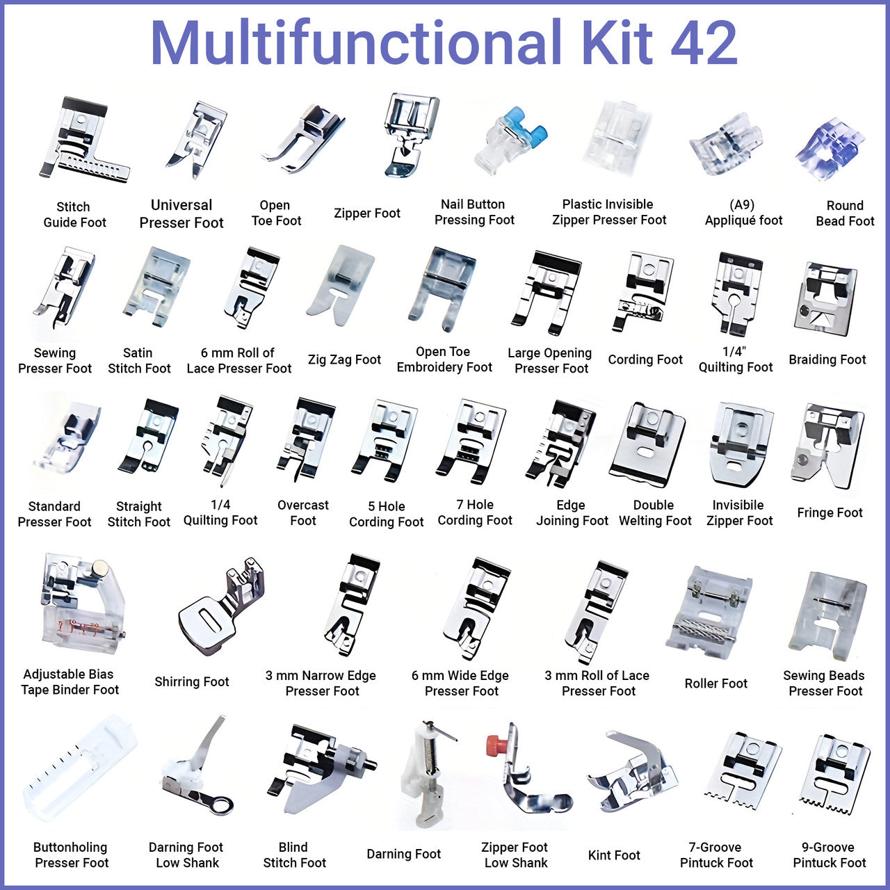 Sewing Machine Presser Feet Set