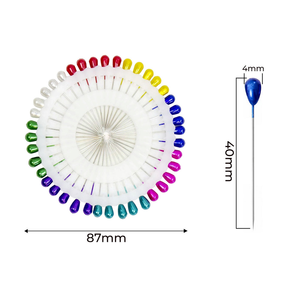 Pear Shaped Pearl Heads Pins