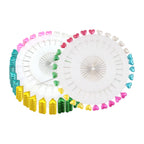 Multicoloured Heart Shaped Pearl Head Pins