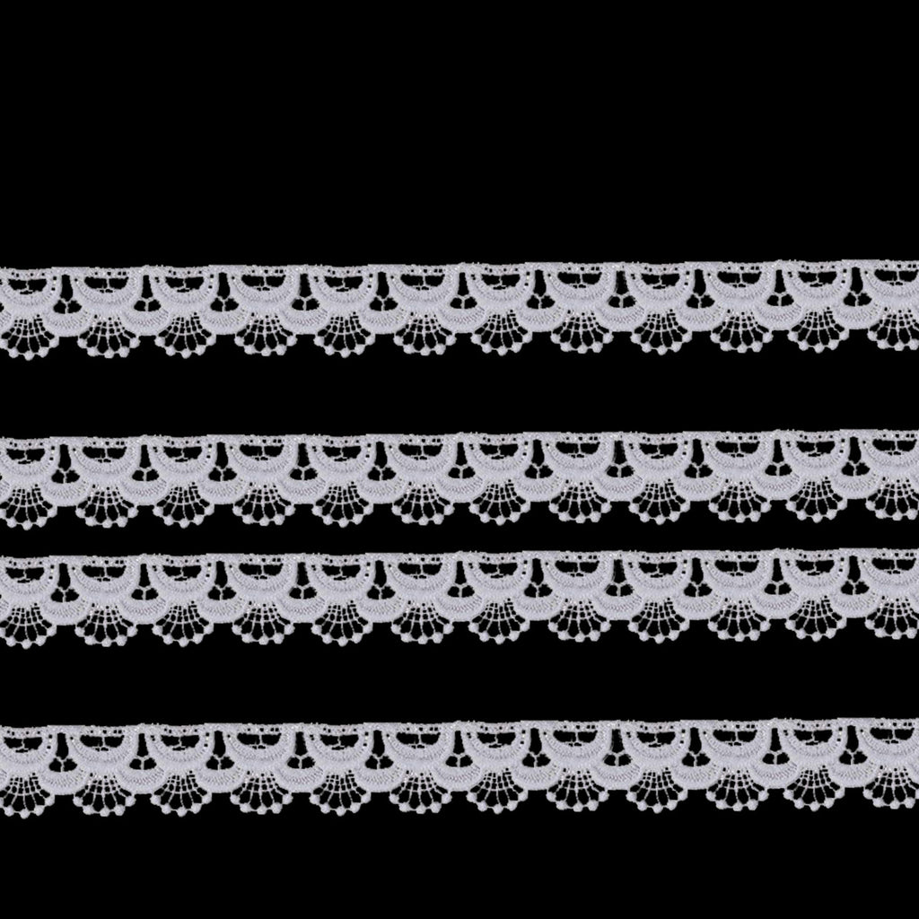 Cloud Style White Cotton Lace - 1m