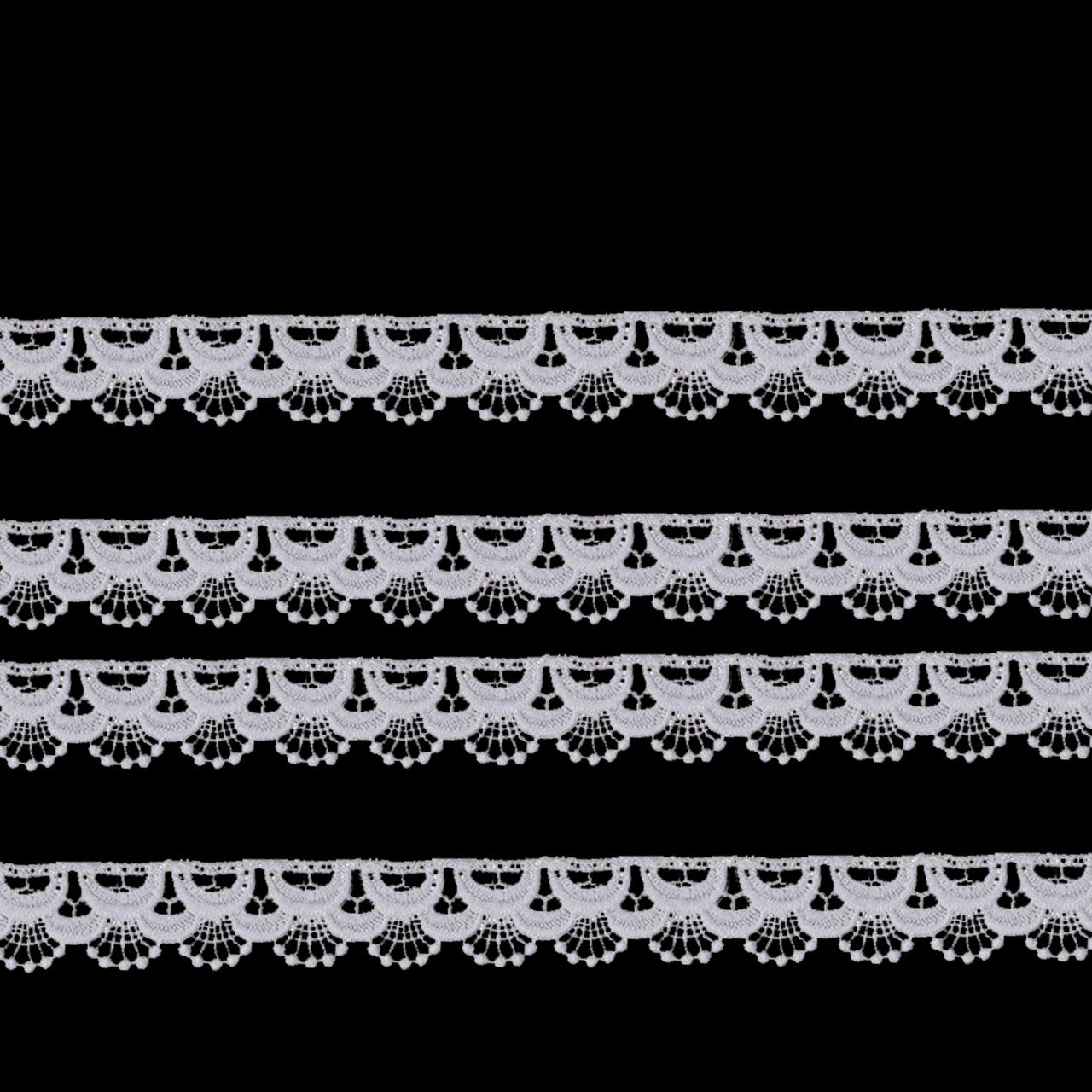 Cloud Style White Cotton Lace - 1m