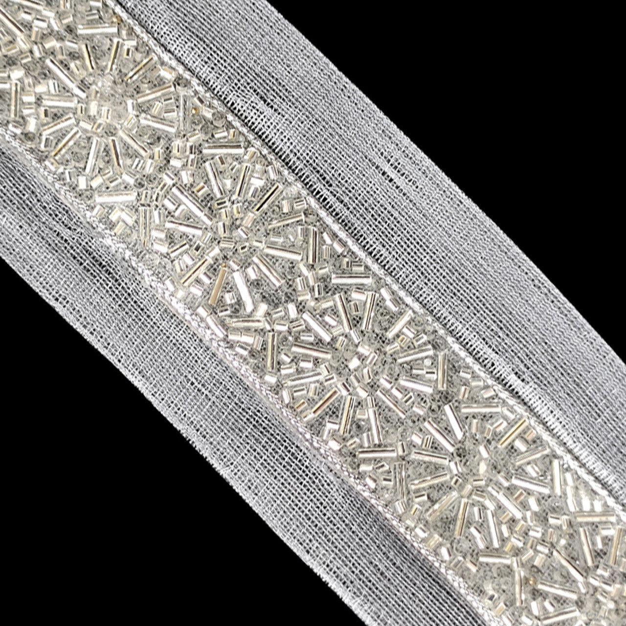 50mm Wide Indian Piping & Round Beaded Lace - 4M